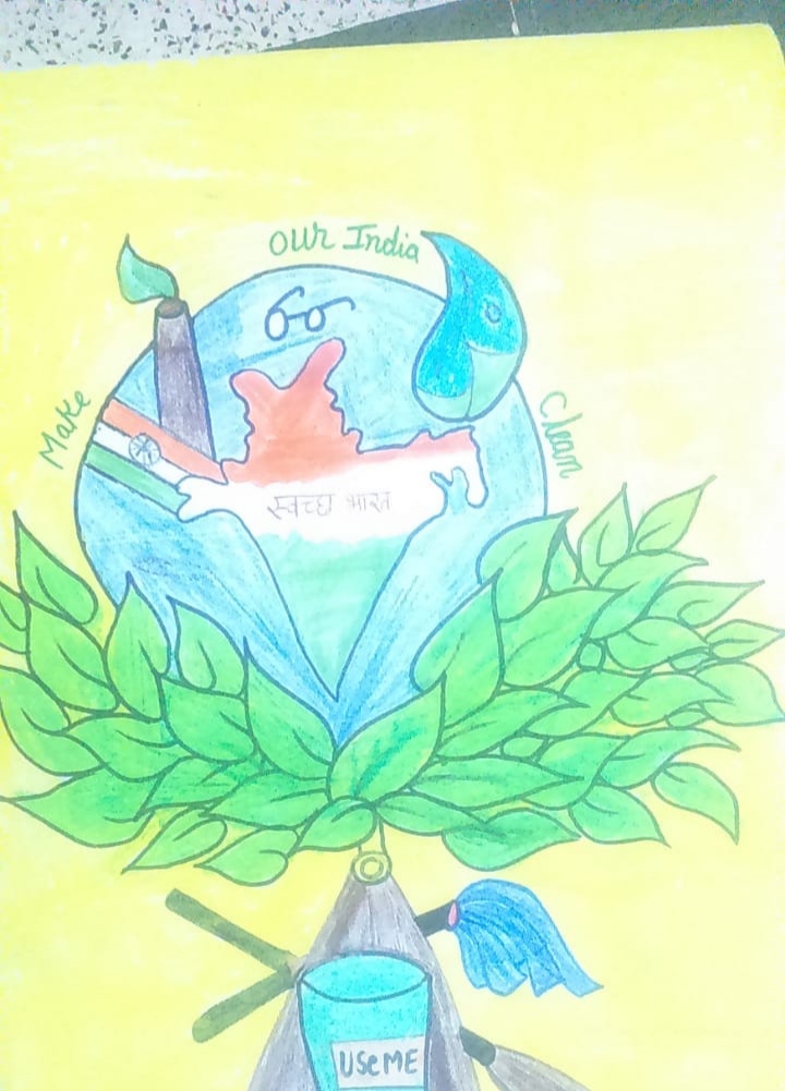 How to Draw Clean India / Green India / Healthy India Poster Drawing for  Kids | Watch Blog Michelle Chin